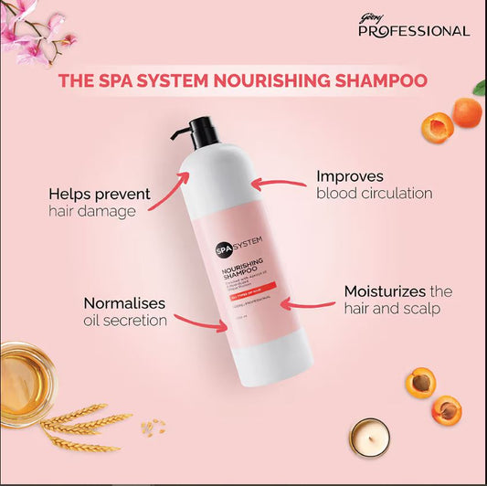 Spa System Nourishing Shampoo - 1000 ml