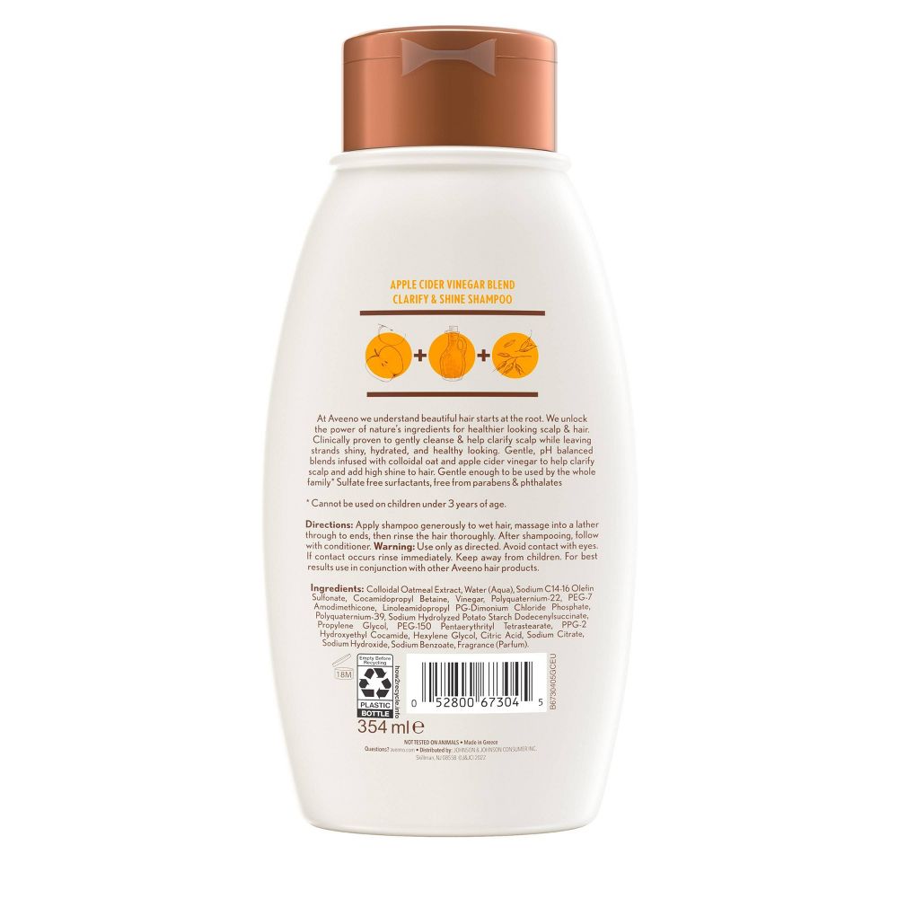 Apple Cider Vinegar Blend Shampoo - 12 oz