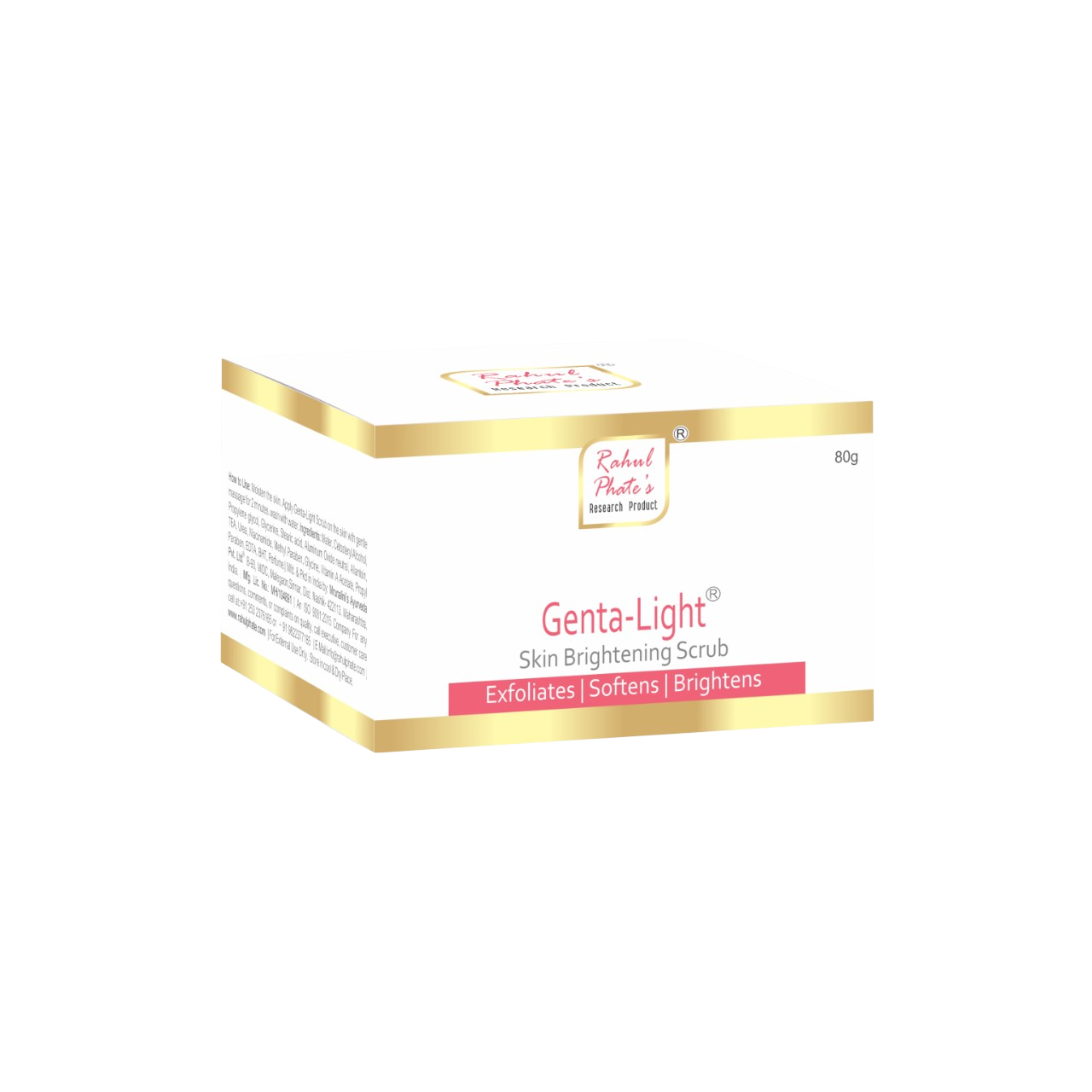 Genta-Light Skin Brighting Scrub - 80 gm