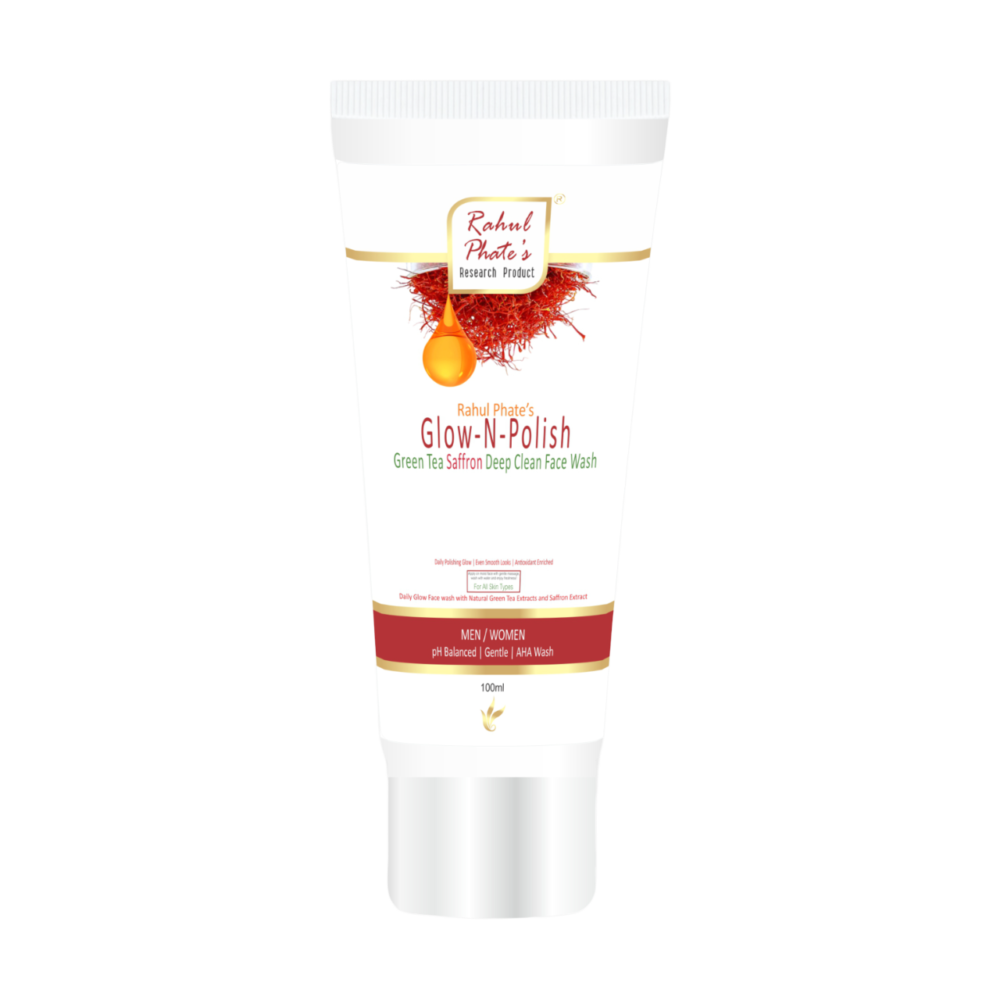 Glow-N-Polish Green Tea Saffron Deep Clean Face Wash 100ml