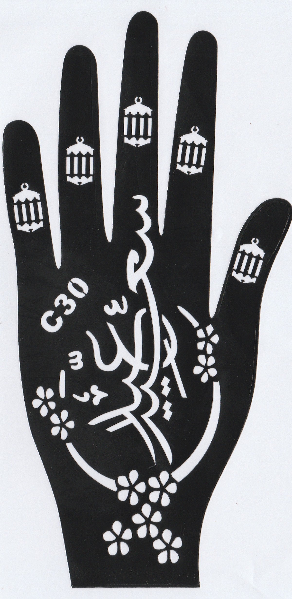 Beautiful Henna Stencils - Both Hands/ Mehendi Designs/ Mehendi DIY Stencil - C30