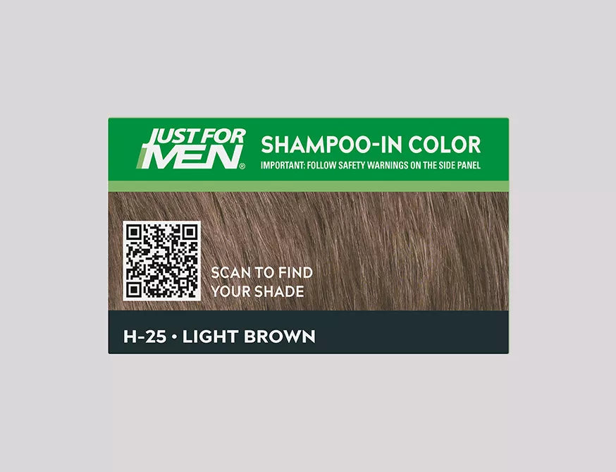 Just For Men Shampoo-in Color - Light Brown (H-25)