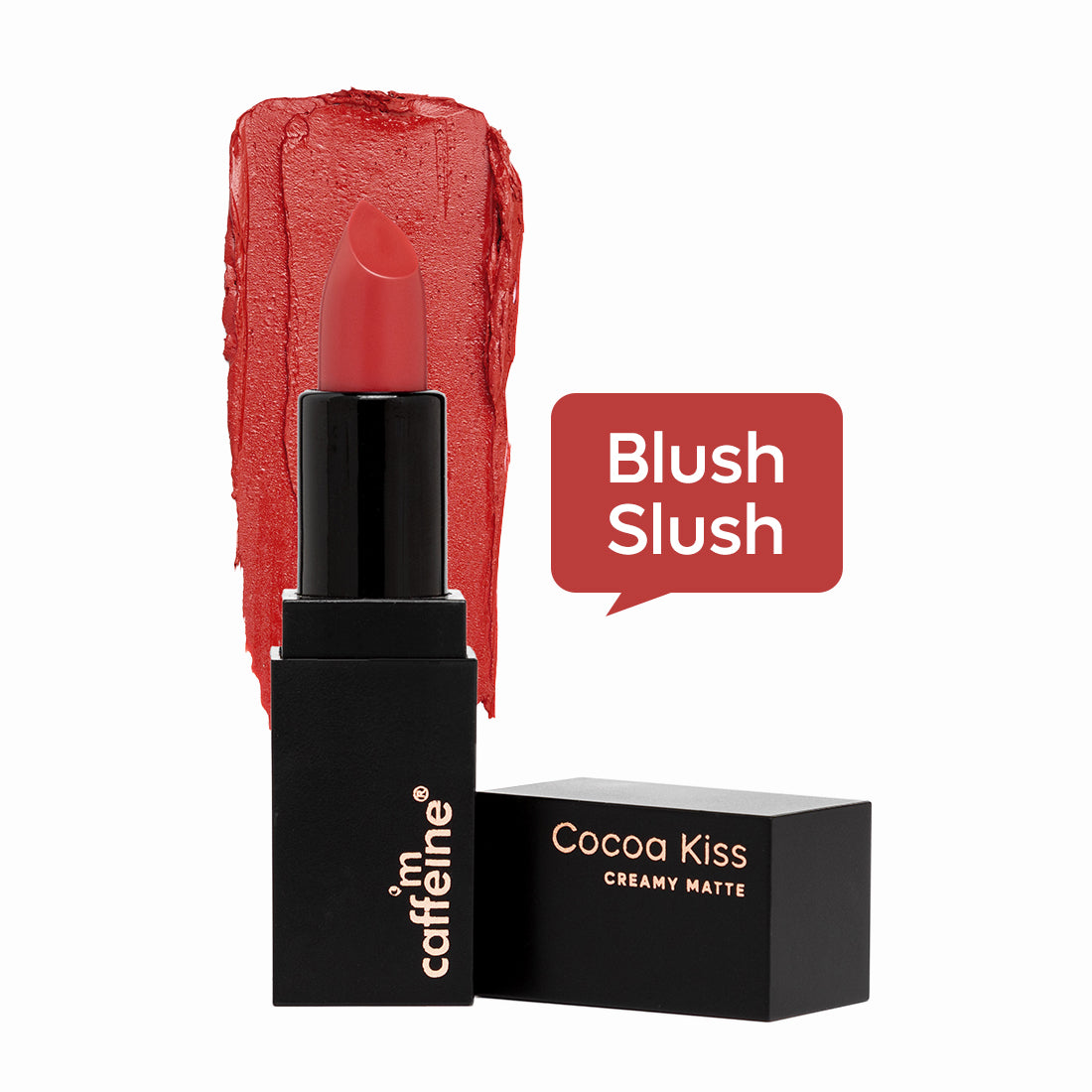 mCaffeine Cocoa Kiss Creamy Matte Lipstick - Blush Slush