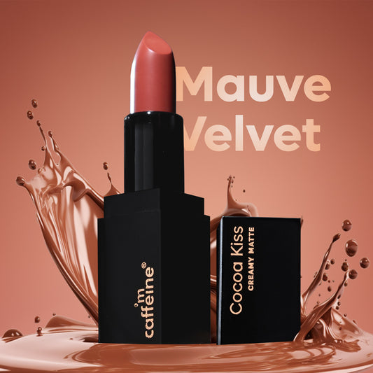 mCaffeine Cocoa Kiss Creamy Matte Lipstick - Mauve Velvet