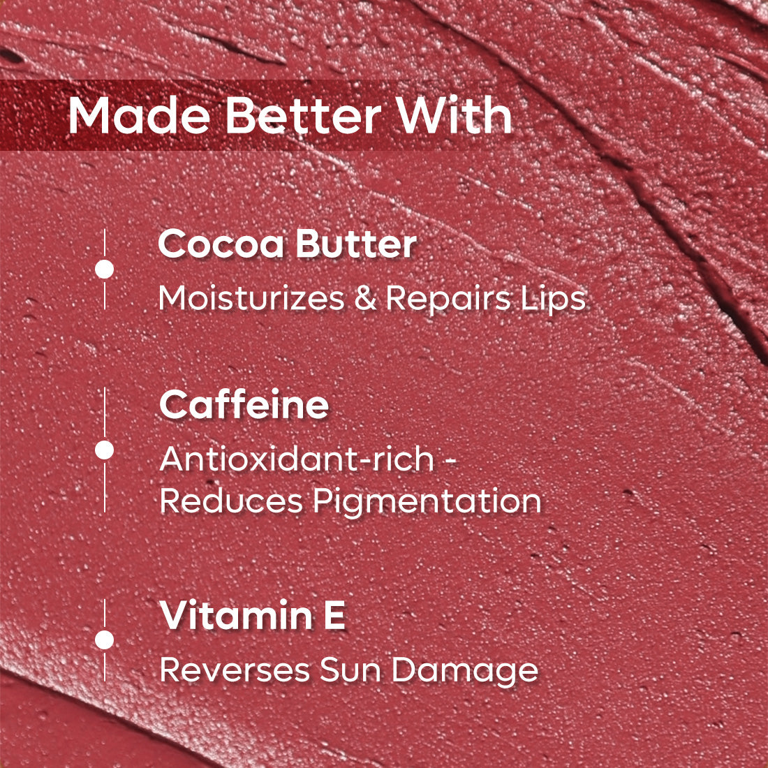 mCaffeine Cocoa Kiss Creamy Matte Lipstick - Mauve Velvet
