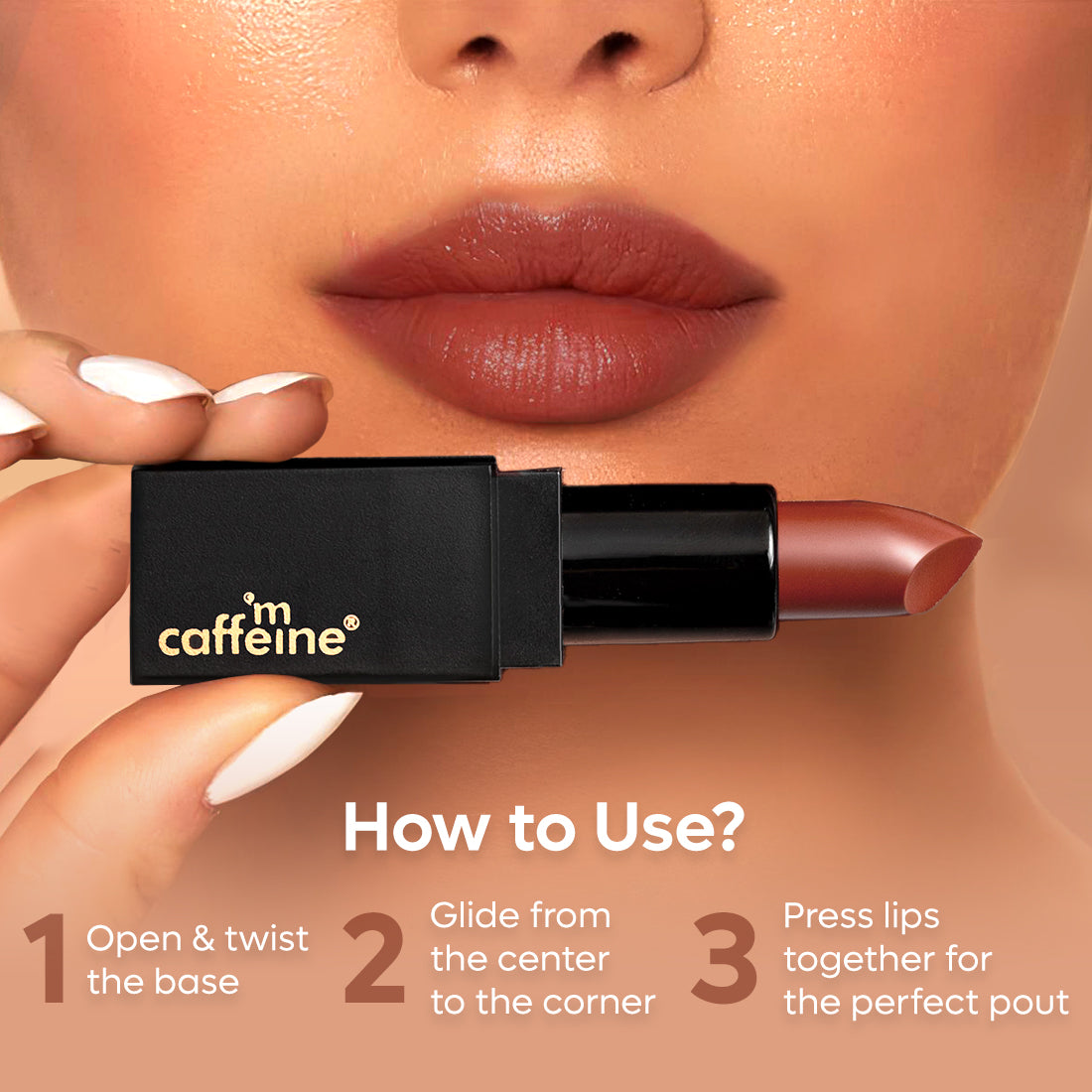 mCaffeine Cocoa Kiss Creamy Matte Lipstick - Choco Melt