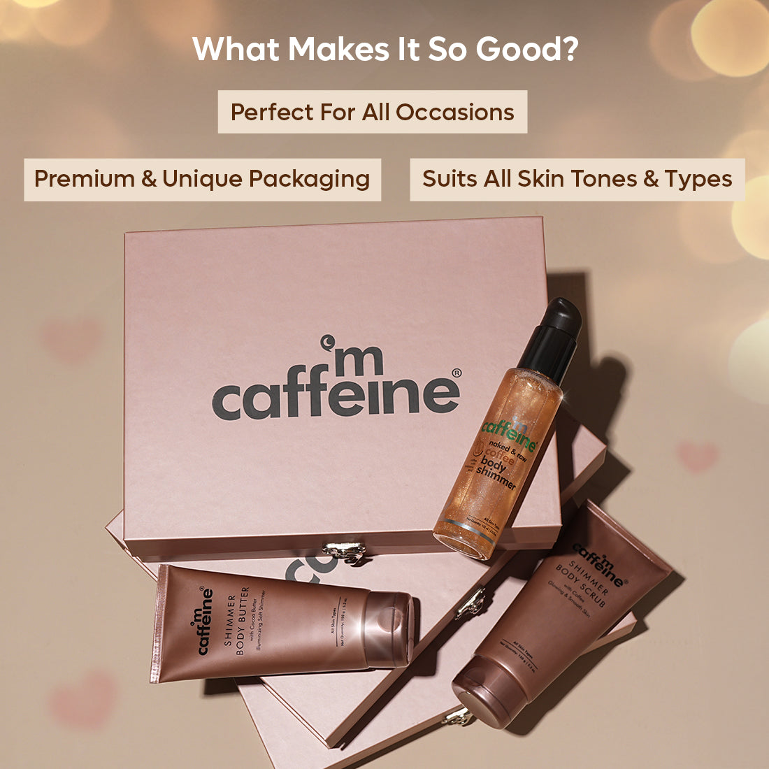 mCaffeine Shimmer & Glow Body Gift Kit