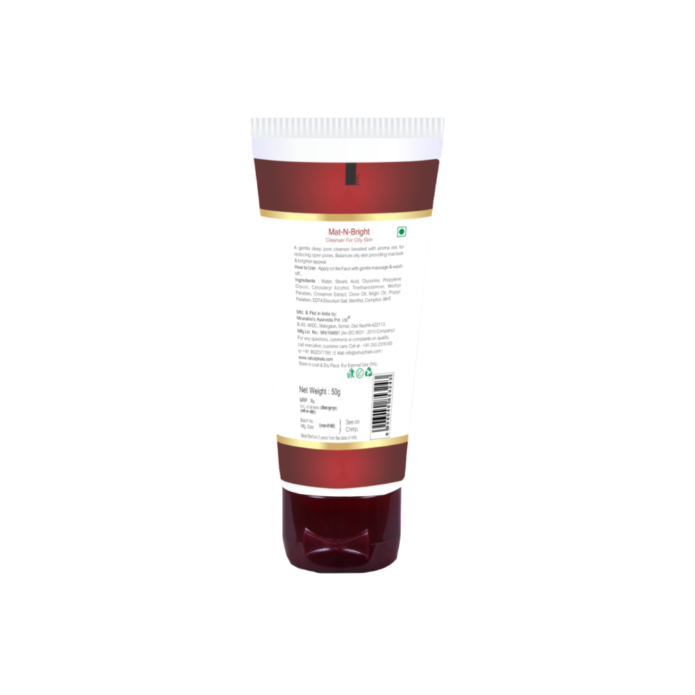 Mat-N-Bright Skin Glow Cleanser For Oily Skin 50g