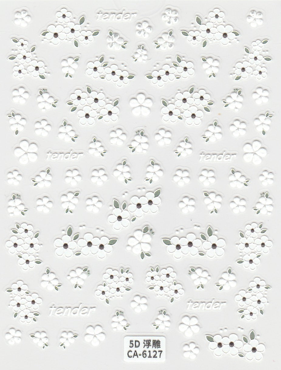 5D Self-Adhesive Nail Art Stickers - Tender 6127