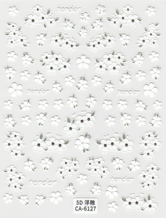 5D Self-Adhesive Nail Art Stickers - Tender 6127