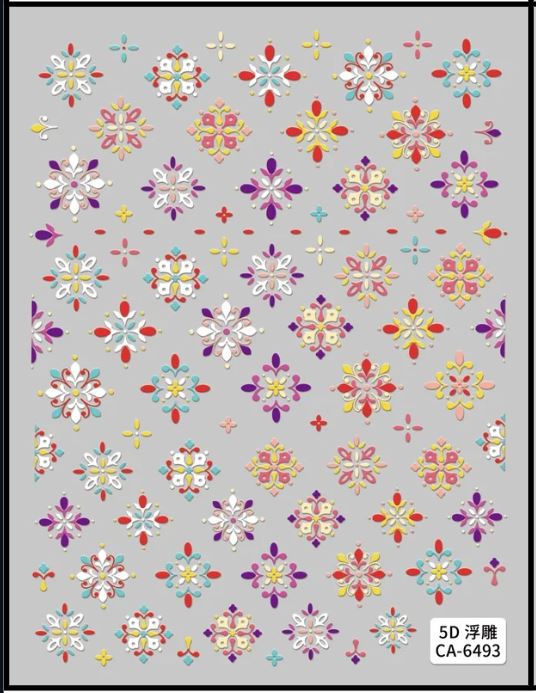 5D Self-Adhesive Nail Art Stickers - 6493