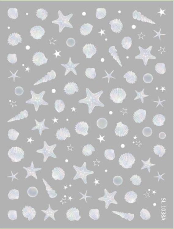 5D Self-Adhesive Nail Art Stickers - Sea Life 1038
