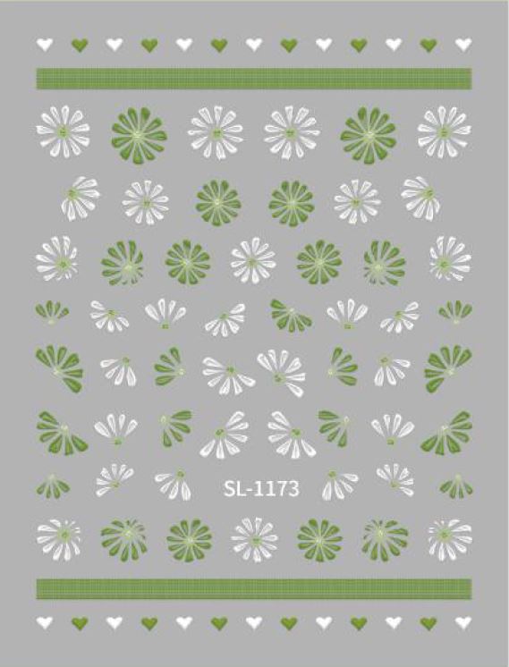 5D Self-Adhesive Nail Art Stickers - Flowers 1173