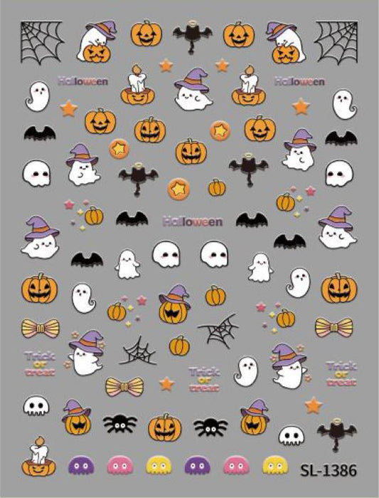 5D Self-Adhesive Nail Art Stickers - Halloween 1386