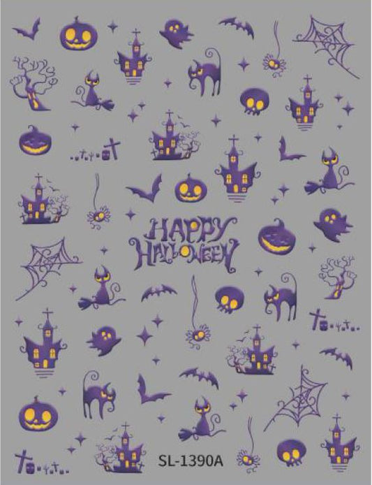 5D Self-Adhesive Nail Art Stickers - Halloween 1390