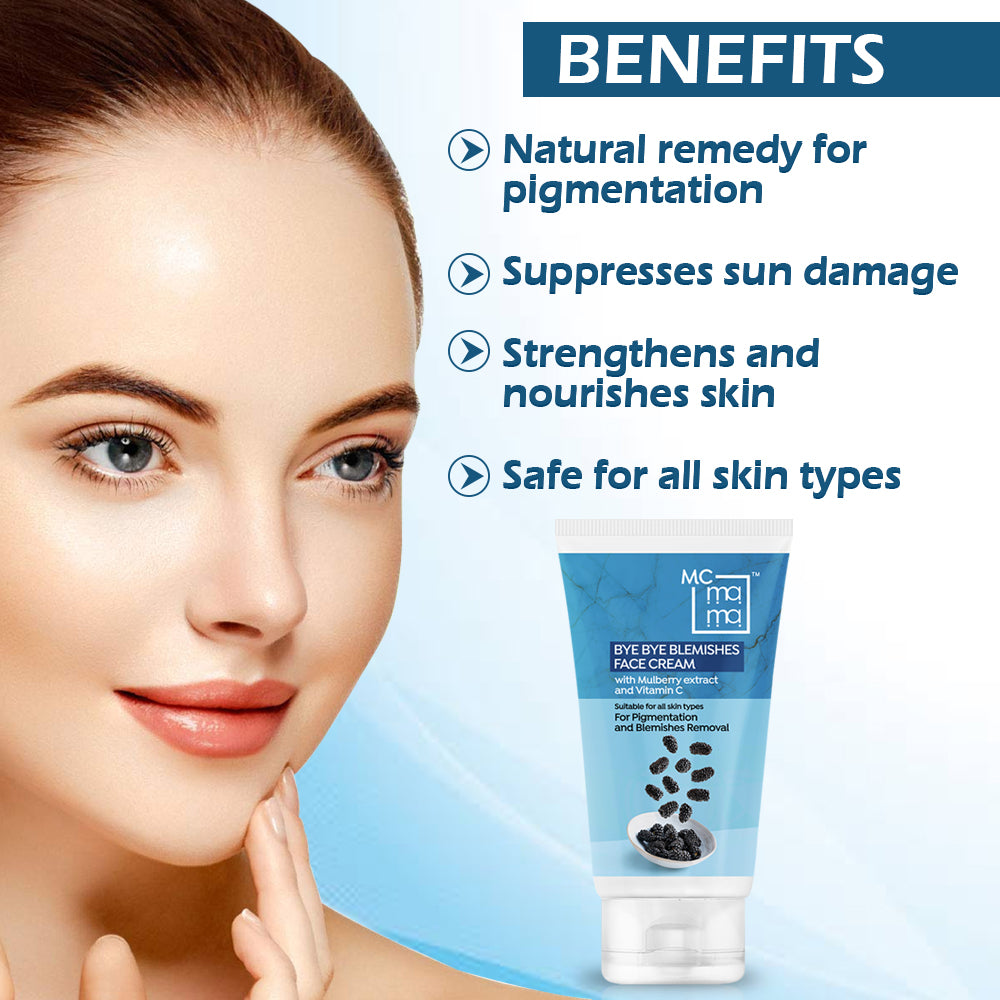 Bye Bye Blemishes Face Cream Suitable for all skin types for pigmentation & Blemishes - 60g