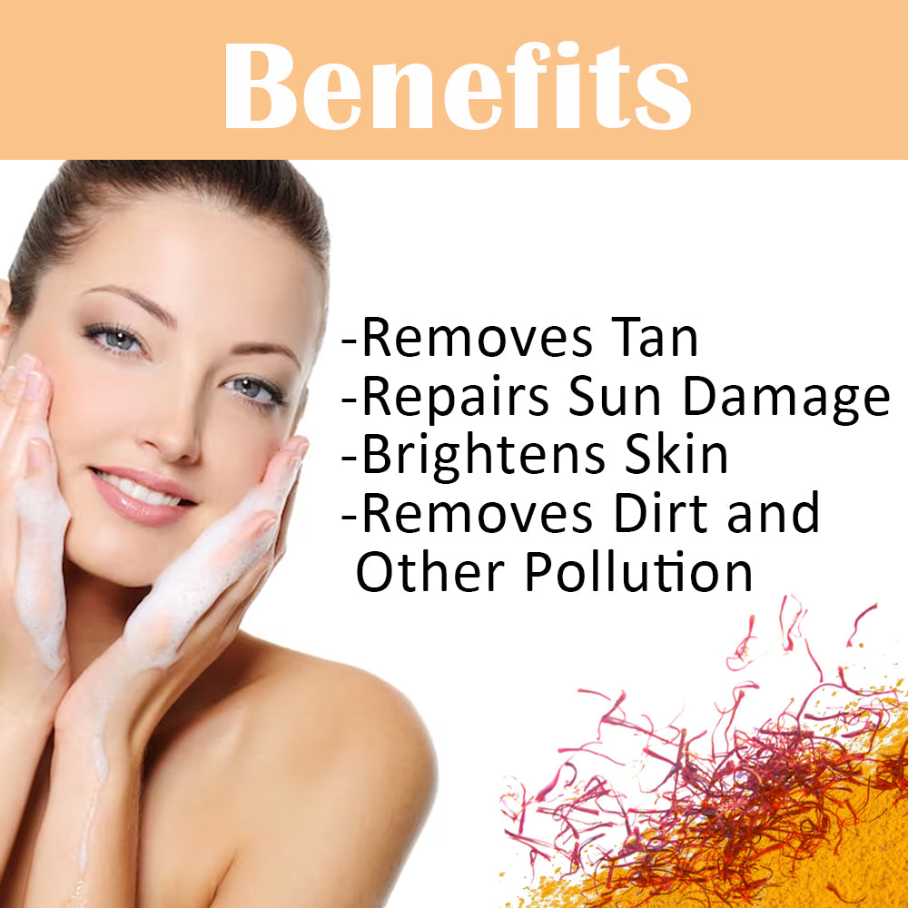 Ubtan Face Wash for Tan Removal and Skin Brightening, for Women & Men 175g