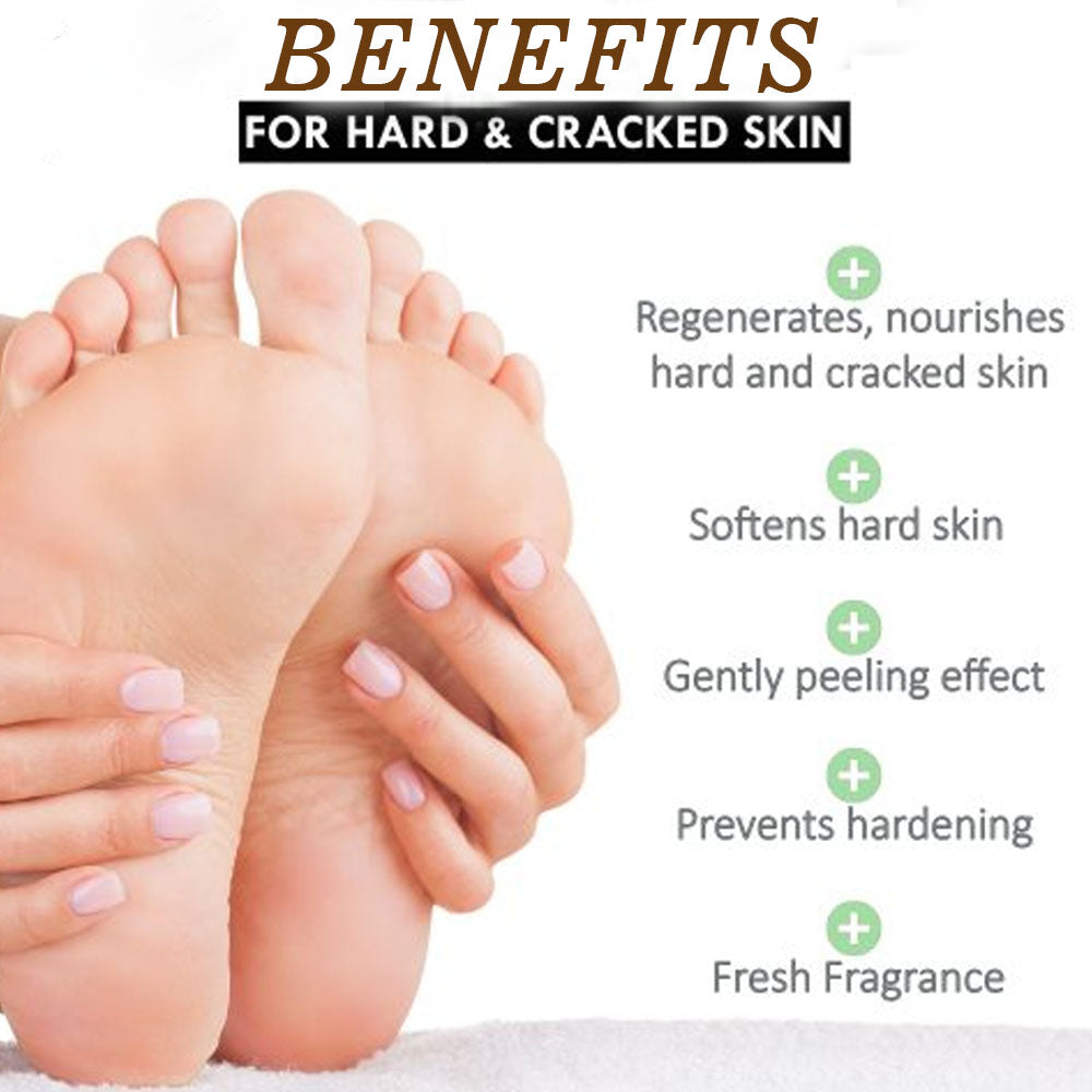 Foot Cream For Dry & Cracked Feet, Moisturizes & Soothes Feet, Heel Repair, For Calloused, or Chapped Skin With Benefits of Coffee Arabica,Peppermint,Coconut Butter | 60g
