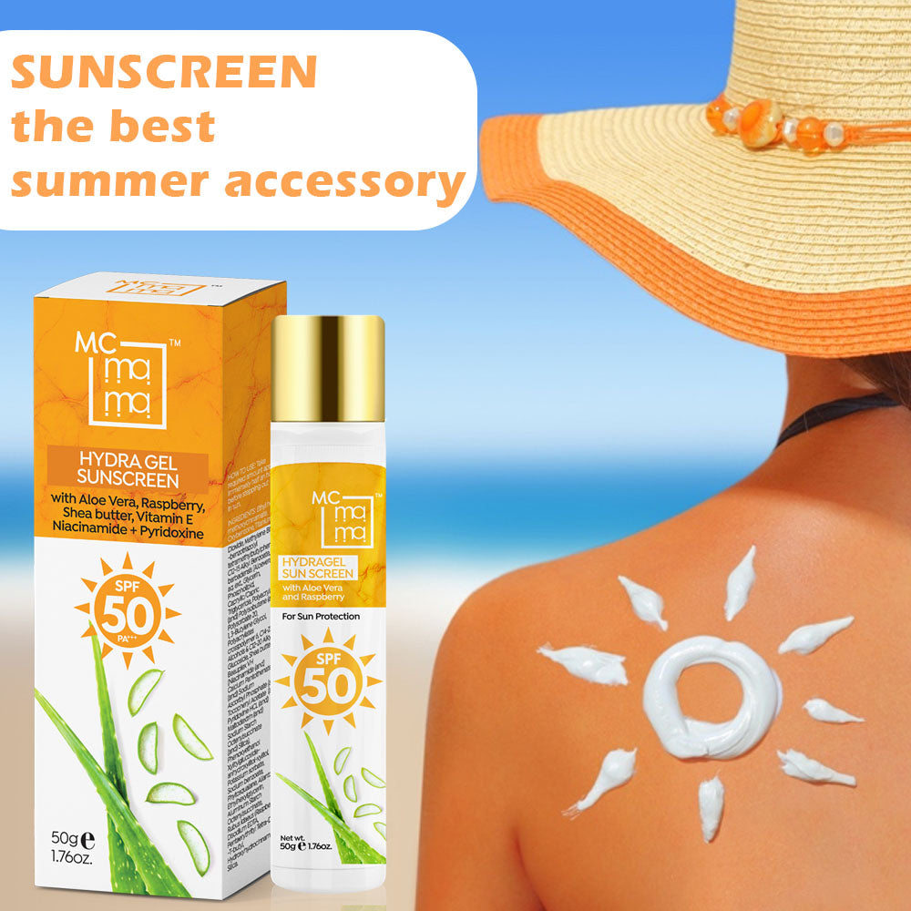 Hydra Gel Sunscreen SPF 50+++ for Sun protection, Matte Look for Women & Men, 50g