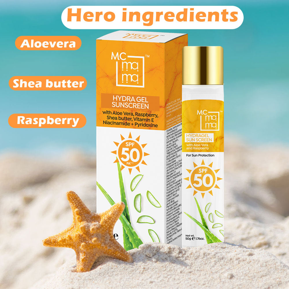 Hydra Gel Sunscreen SPF 50+++ for Sun protection, Matte Look for Women & Men, 50g
