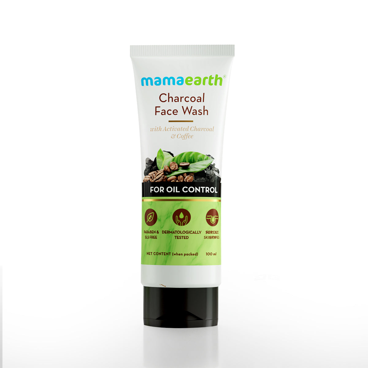 Charcoal Face Wash for oil control - 100ml | Pollution Defense Formula | Controls Excess Oil