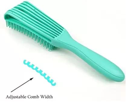 Detangler Hair Comb Brush for Adults and Kids Wet & Dry Hair, Removes Knots and Tangles Pain Free