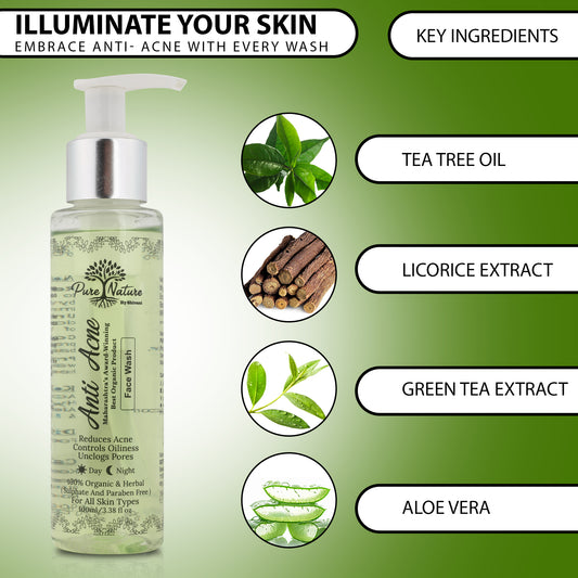 Pure Nature Anti Acne Face Wash