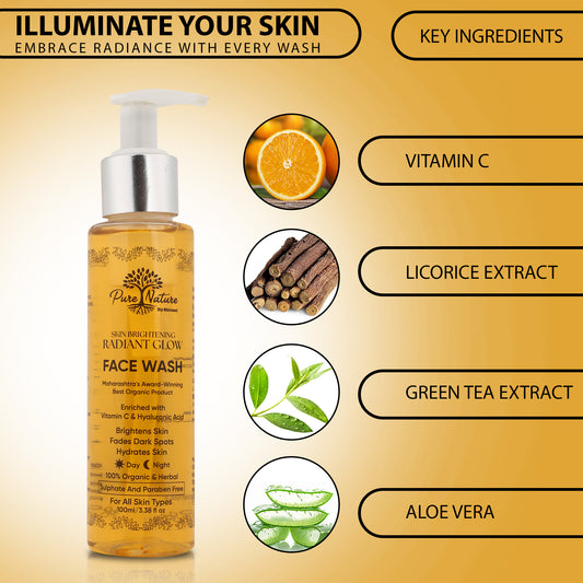 Pure Nature Skin Brightening Radiant Glow Face Wash
