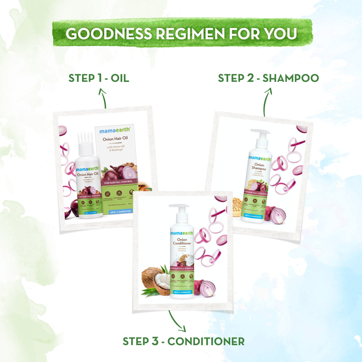 Onion Hair Oil for Hair Regrowth and Hair Fall Control with Redensyl | Boosts Hair Growth | Adds Strength & Shine
