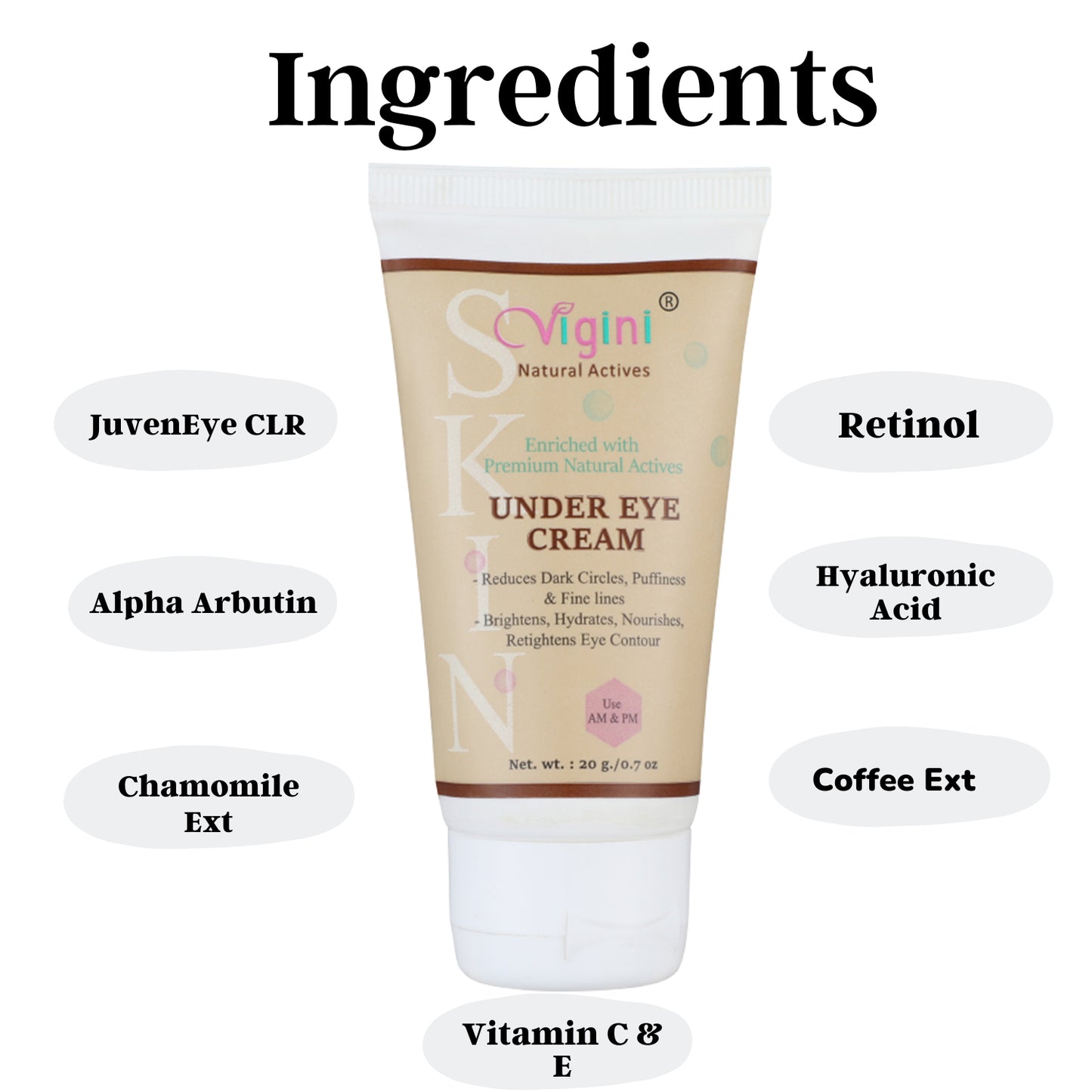 Under Eye Lift Bye Bye Dark Circle Wrinkles Puffiness Fine Lines Removal Gel Cream Radiant Boosting 20g