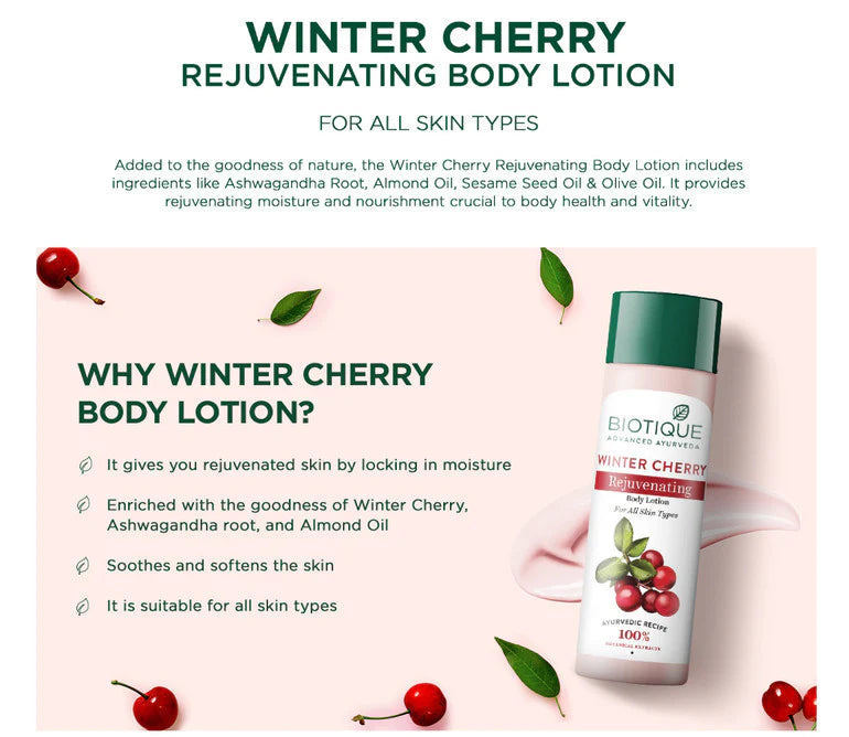 Winter Cherry Rejuvenating Body Lotion