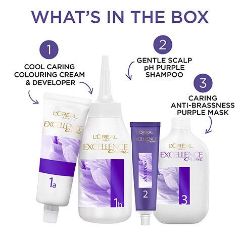 Excellence Cool Creme permanent hair dye - 7.11 Ultra Ash Blonde