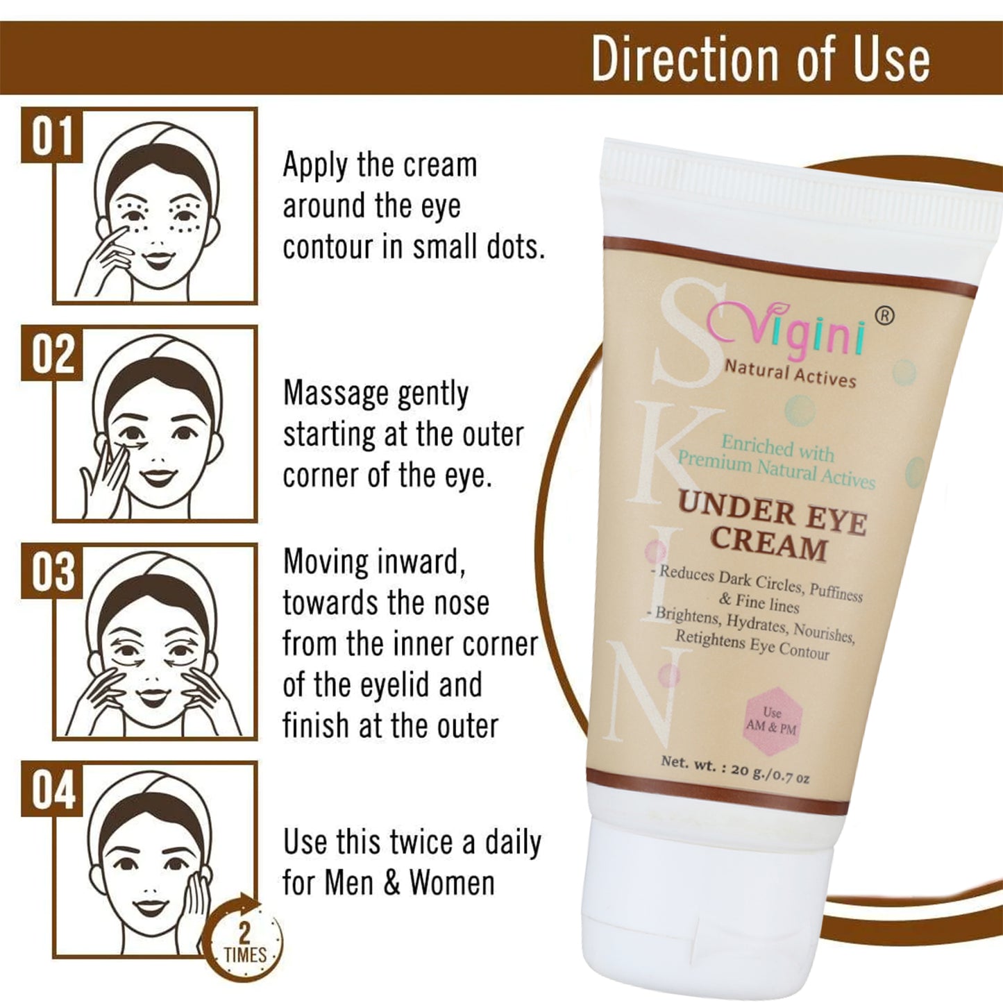 Under Eye Lift Bye Bye Dark Circle Wrinkles Puffiness Fine Lines Removal Gel Cream Radiant Boosting 20g