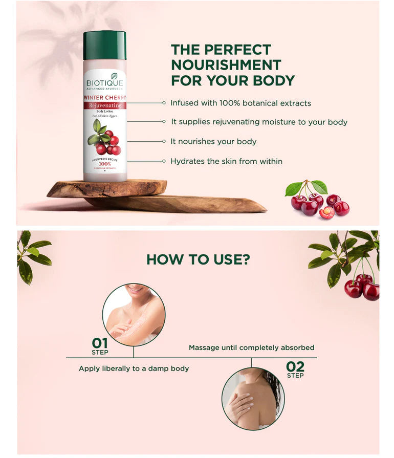 Winter Cherry Rejuvenating Body Lotion