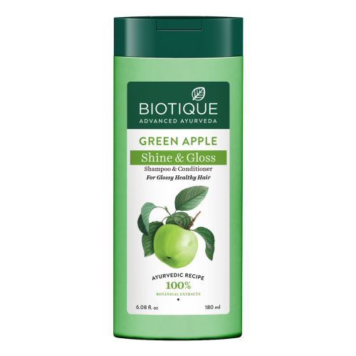 GREEN APPLE SHINE & GLOSS SHAMPOO & CONDITIONER FOR GLOSSY HEALTHY HAIR