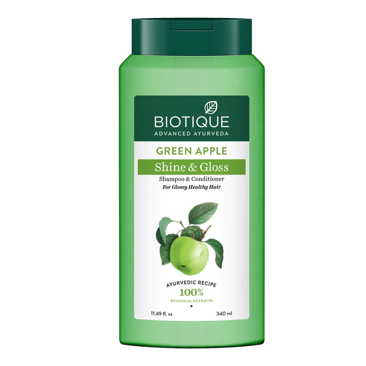 GREEN APPLE SHINE & GLOSS SHAMPOO & CONDITIONER FOR GLOSSY HEALTHY HAIR