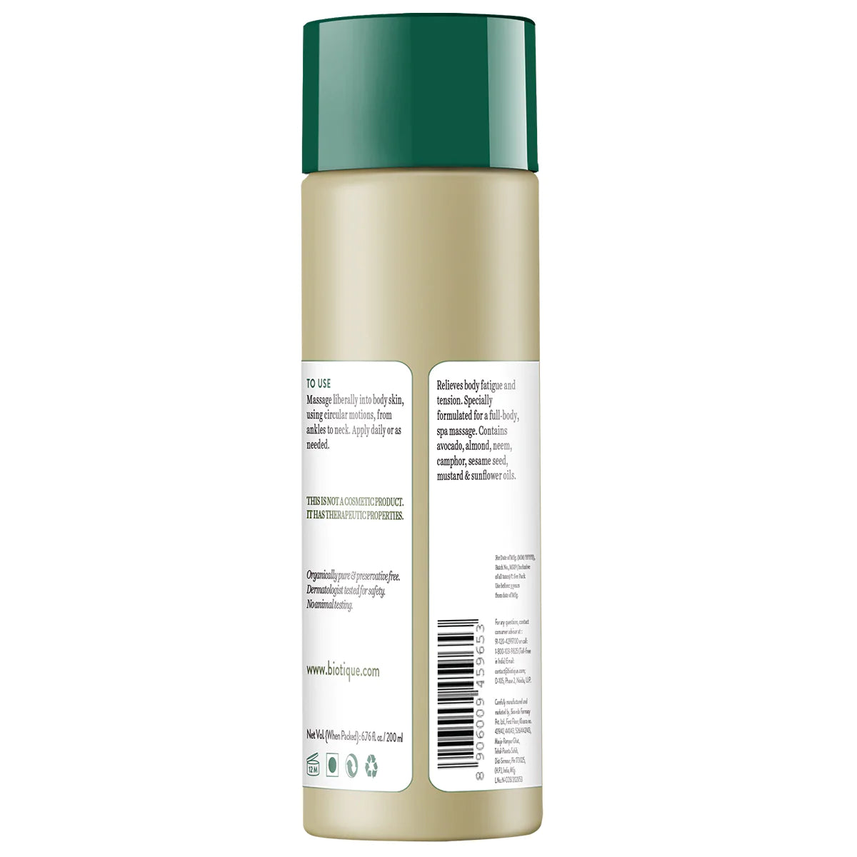Avocado Stress Relief Body Massage Oil - 200 ml