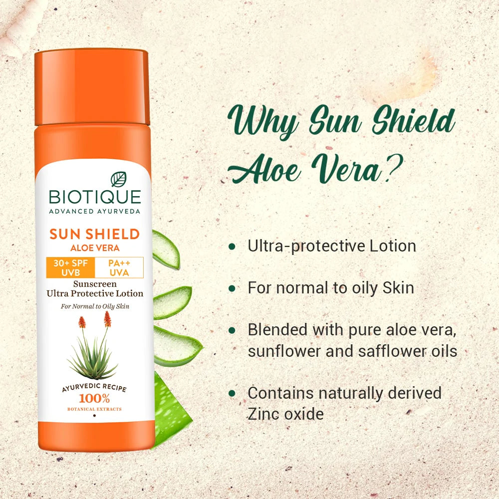 Sun Shield Aloe Vera Spf 30+ 100ml