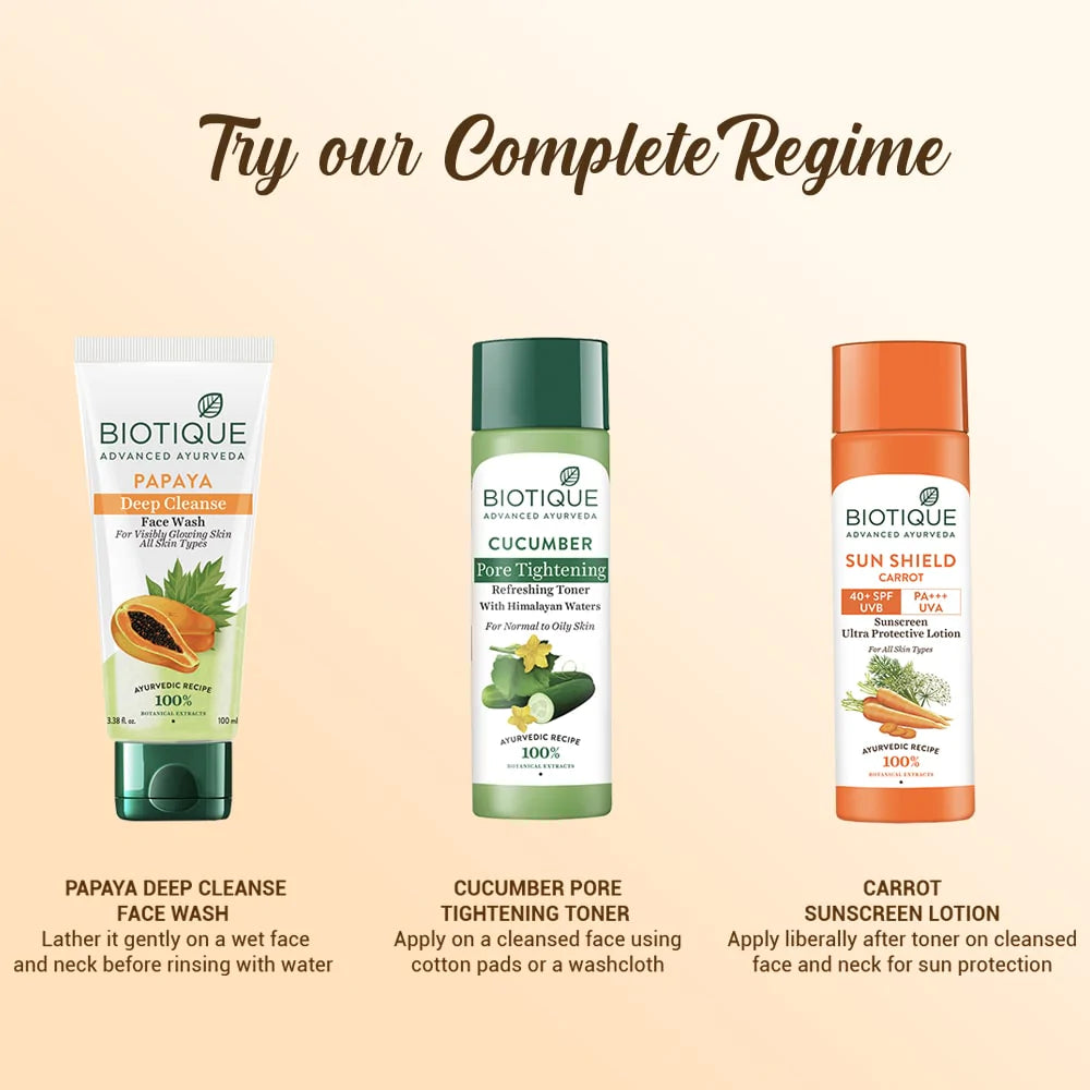 Sun Shield Carrot Sunscreen 120ml Spf 40+