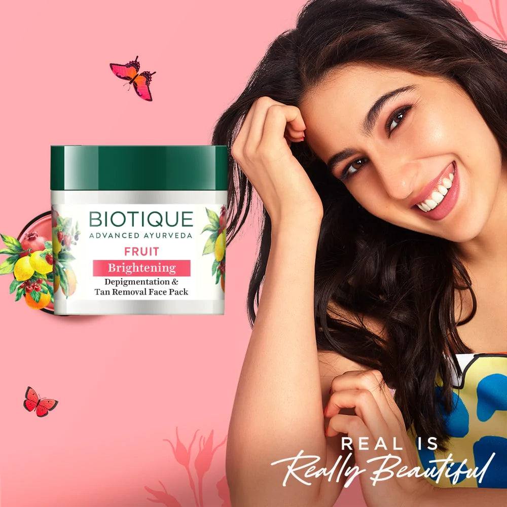 Fruit Brightening Depigmentation & Tan Removal Face Pack