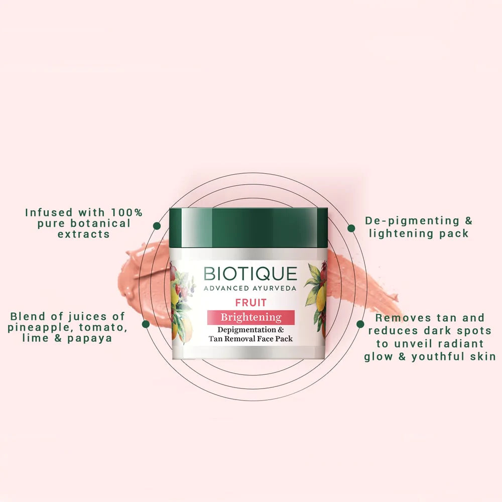 Fruit Brightening Depigmentation & Tan Removal Face Pack