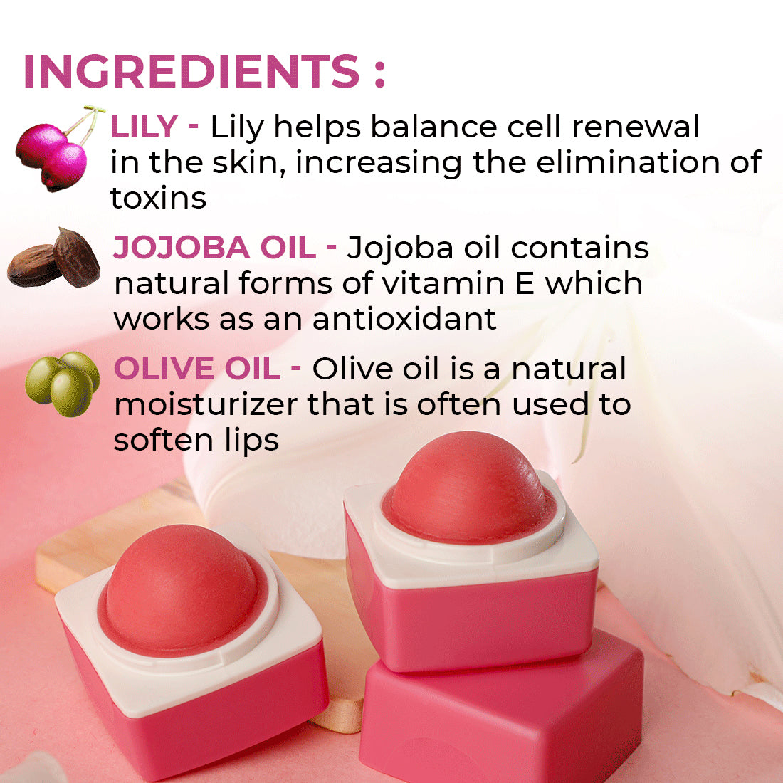 Lily lip balm
