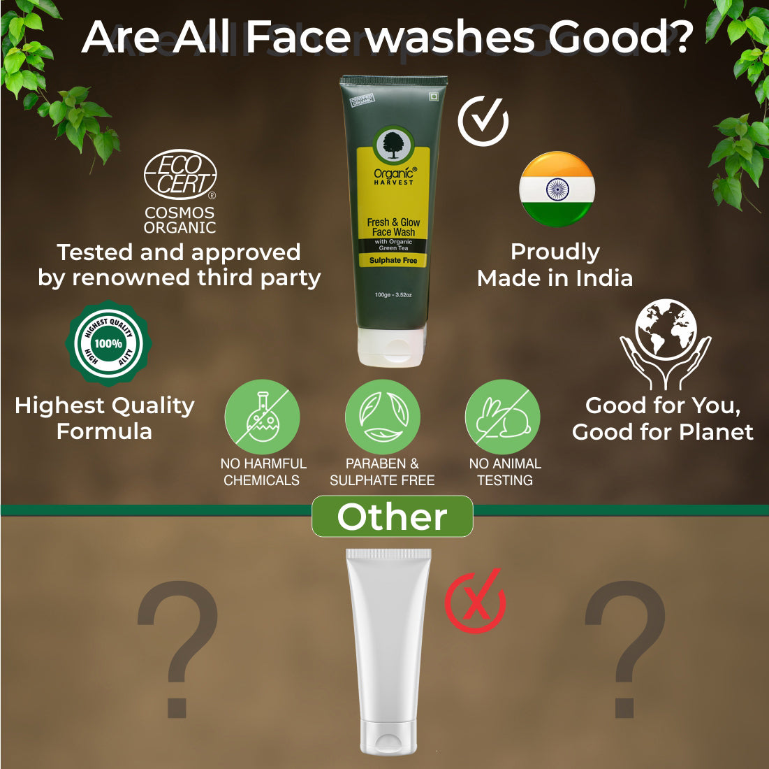 Organic Harvest Face Wash