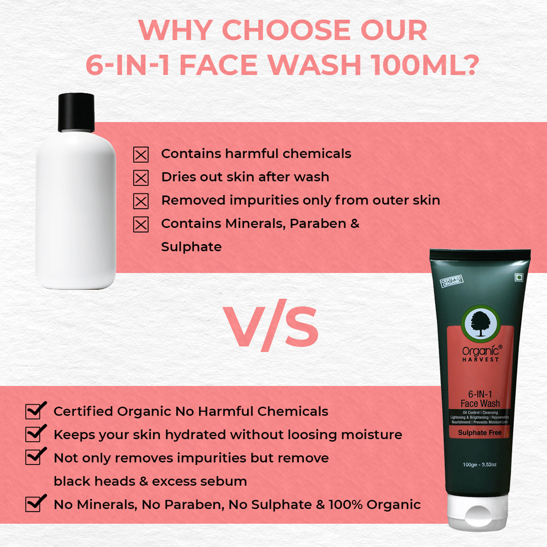 Organic Harvest Face wash