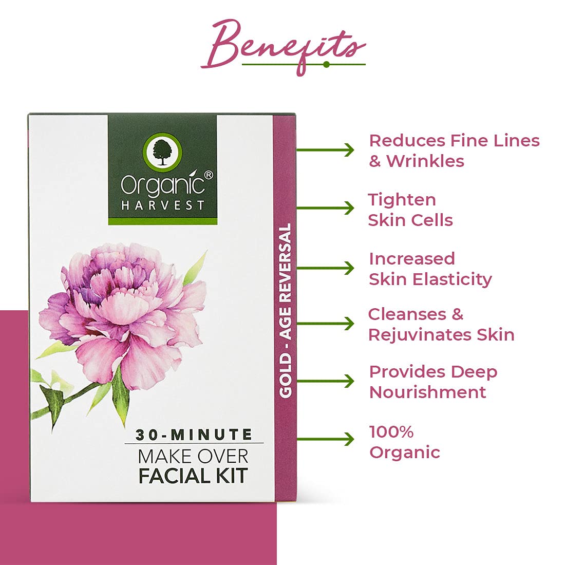Organic Harvest Facial Kit Gold