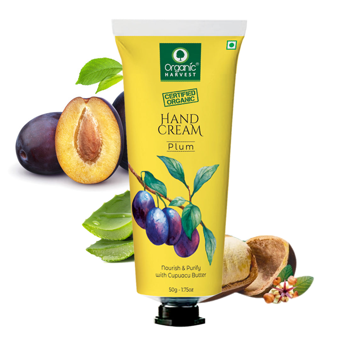 Hand Cream, Plum, Nourish & Purify with Cupuacu Butter, 50gm