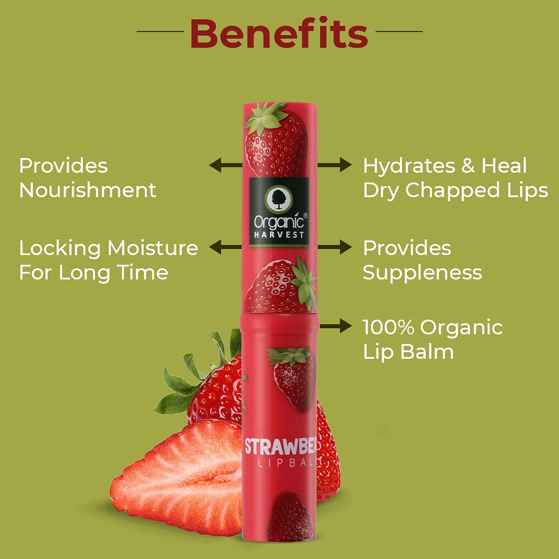 Moisturizing Lip Balm: Strawberry - 3gm