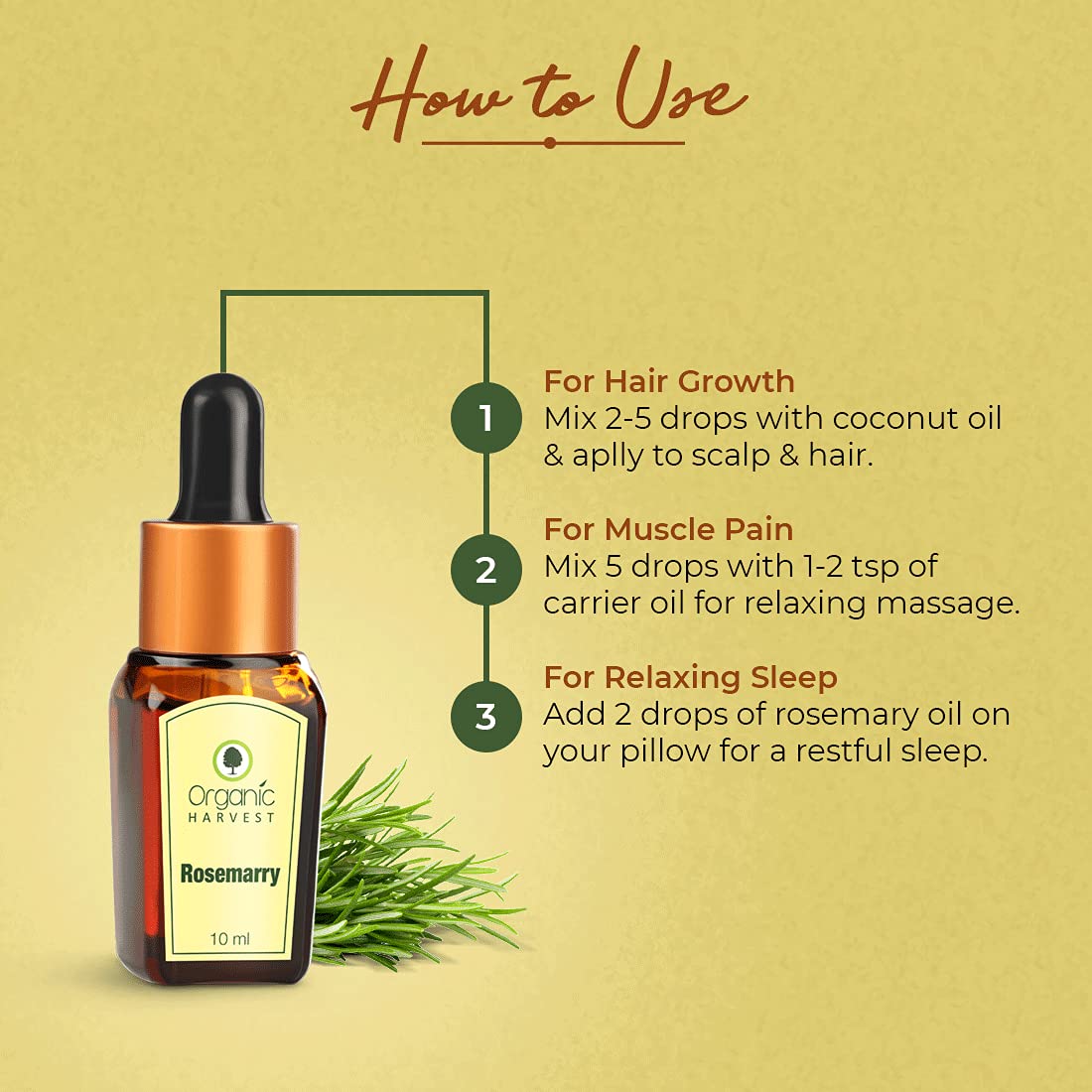 Organic Harvest Rosemary Essential Oil