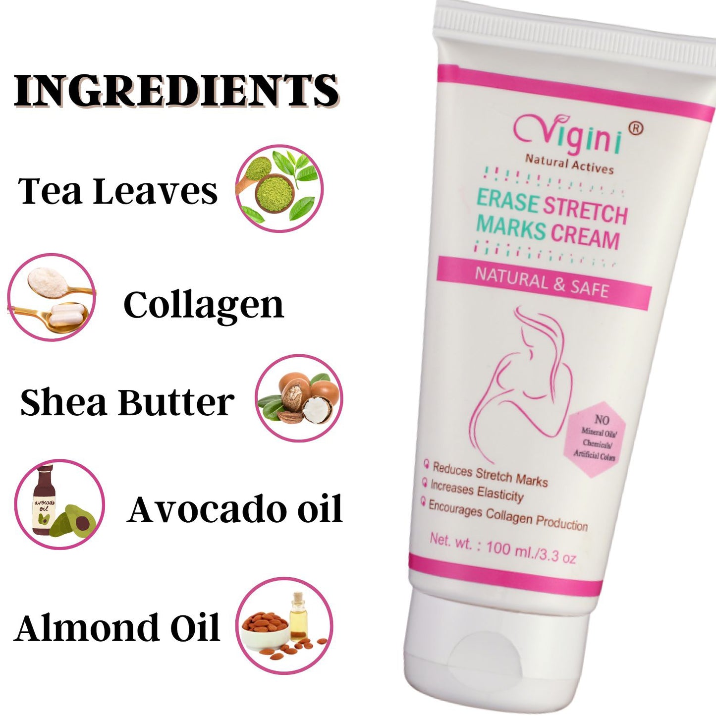 Erase Stretch Marks & Scars Removal Cream with Bio Oils & Shea Body Butter