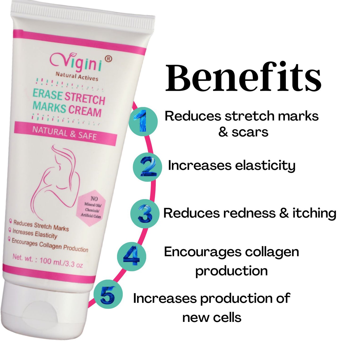 Erase Stretch Marks & Scars Removal Cream with Bio Oils & Shea Body Butter